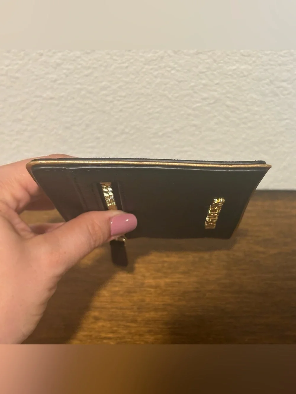 Michael Kors Black Cardholder with Gold Trim NWOT